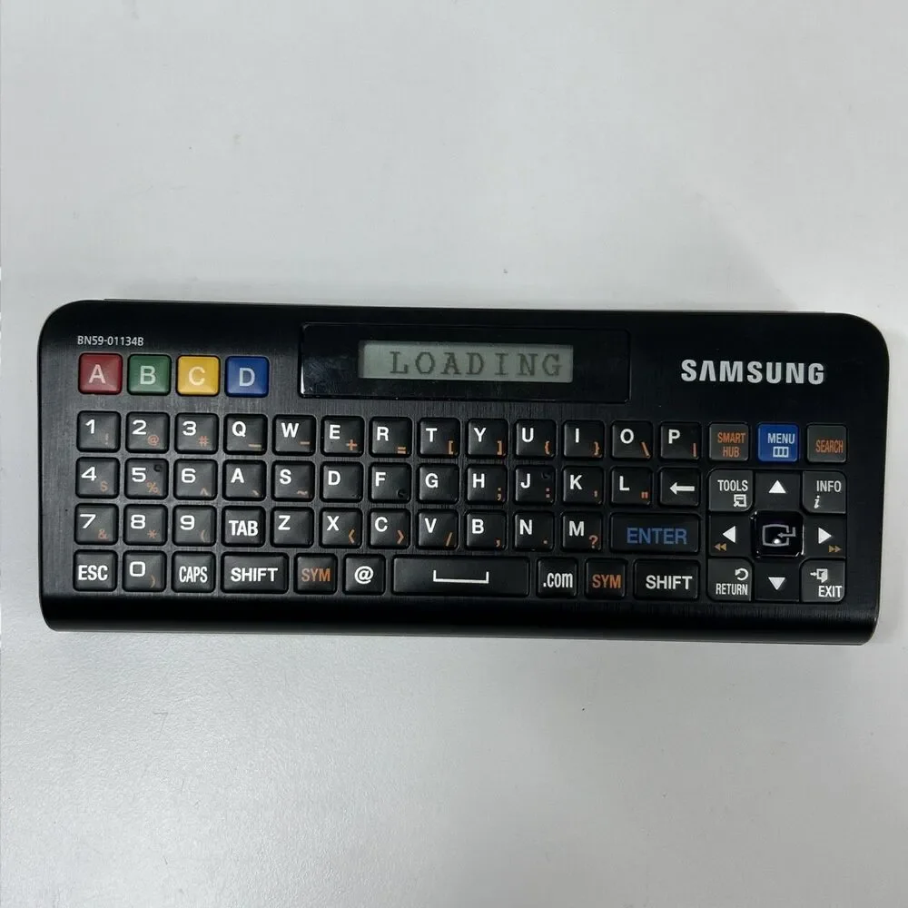 Samsung FLIP 2 in 1 Qwerty Smart TV Keyboard Remote Model RMC-QTD1 Untested